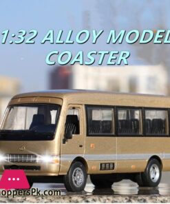 132 Toyota Coaster Bus Alloy Car Diecast Model Car Toy Simulation Metal Business Bus Vehicle Toys For Kids Gifts Free Shipping