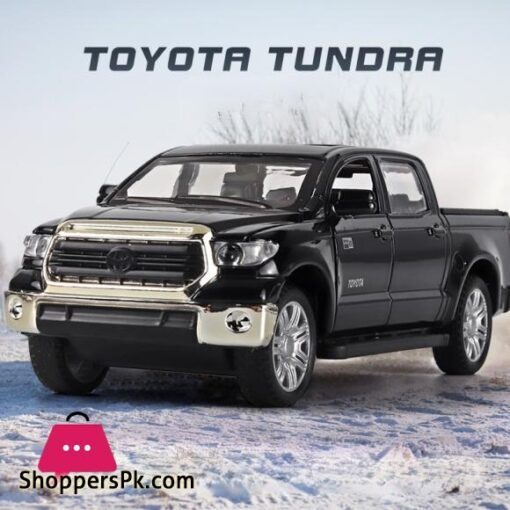 1:32 Toyota Tundra Pickup Truck, Diecast Metal Model Car Toy with Sound Light, Kids Gift Collection