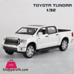 1:32 Toyota Tundra Pickup Truck, Diecast Metal Model Car Toy With Sound Light, Kids Gift Collection