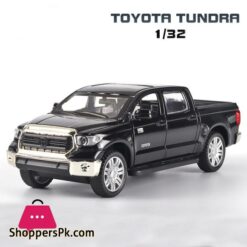 1:32 Toyota Tundra Pickup Truck, Diecast Metal Model Car Toy With Sound Light, Kids Gift Collection