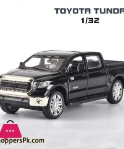 1:32 Toyota Tundra Pickup Truck, Diecast Metal Model Car Toy With Sound Light, Kids Gift Collection 23 1:32 Toyota Tundra Pickup Truck, Diecast Metal Model Car Toy With Sound Light, Kids Gift Collection - Image 4