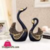 2 Pieces Of Swan Ornaments Figurinesswan Cake Decorationcar Figurines Decorationhome Wedding Christmas Decoration