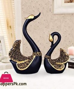 2 Pieces of Swan Ornaments FigurinesSwan Cake DecorationCar Figurines DecorationHome Wedding Christmas Decoration