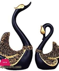 2 Pieces Of Swan Ornaments Figurinesswan Cake Decorationcar Figurines Decorationhome Wedding Christmas Decoration