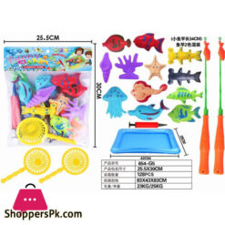 Children's Fishing Toys Set Double Magnetic Fishing Rod Parent-child Interactive Puzzle Outdoor Fishing Water