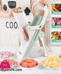 5-in-1 Multifunctional Vegetable Cutter Slicer Mandolin Manual Chopper Radish French Fries Cutting Tool Kitchen Accessories