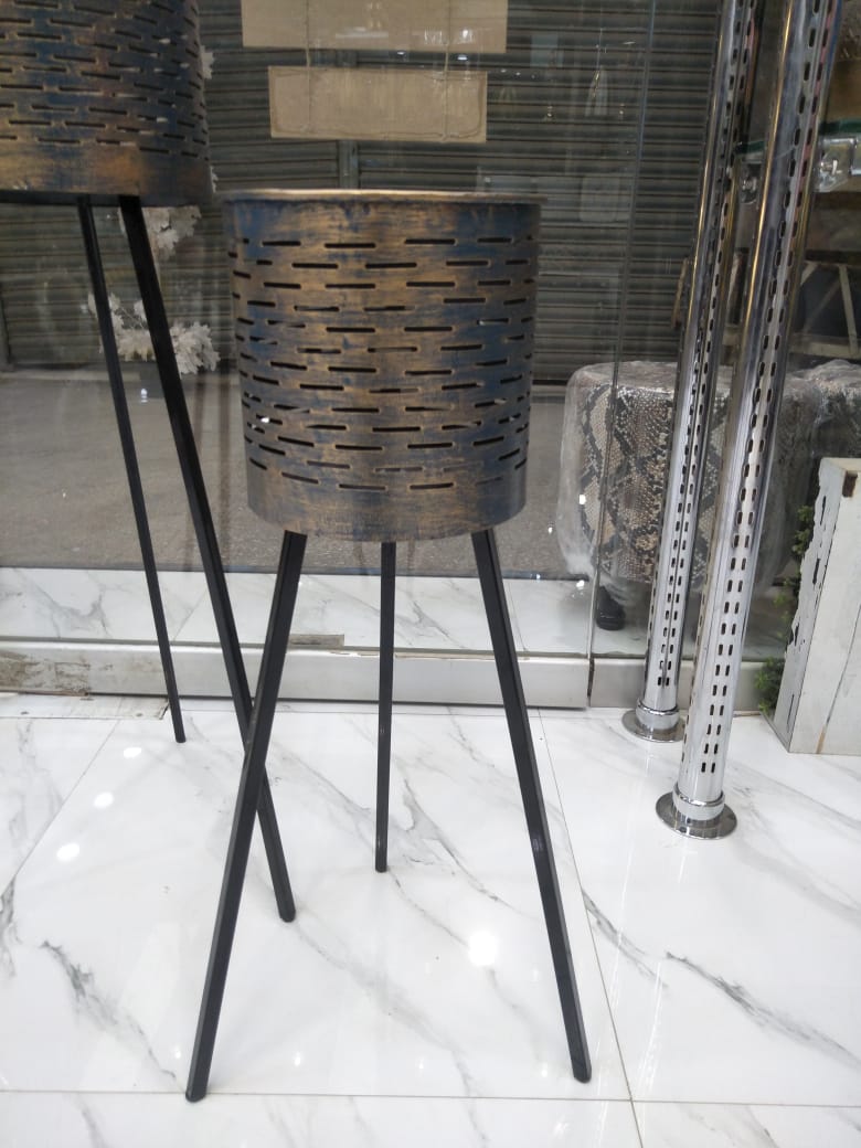 Metal Plant Pot Stand Set Of 2- Home Decor
