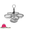 Orchid 5 Partition Round Condiment Holder