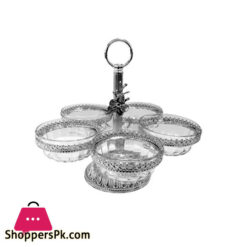 ORCHID 5 Partition Round Condiment Holder