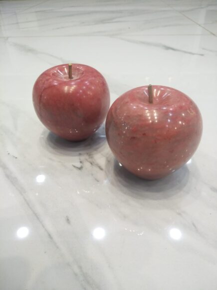 Vintage Marble Red Apple 1Pcs - Home Decor