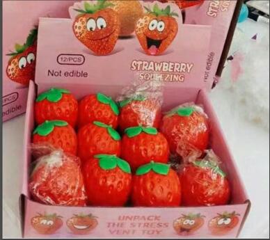 Strawberry Amazon Fidget Toy Kawaii Stress Relief Toy 1Pcs 6 Strawberry Amazon Fidget Toy Kawaii Stress Relief Toy 1Pcs