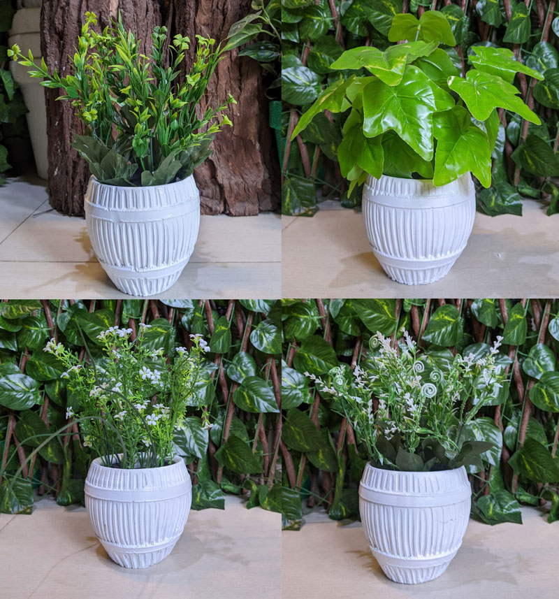 Artificial Decor Flower/Plant Pot Big - 1Pcs