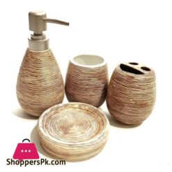 Bathroom Set Stone Set of 4Pcs