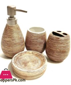 Bathroom Set Stone Set of 4Pcs