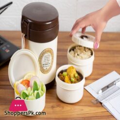 Partner Lunch Carrier Large With 2 Steel 1 Salad Bowls