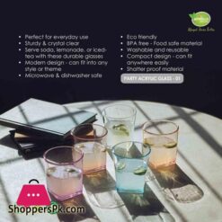 Appollo Party Acrylic Glass Model 1 Set 6 Pieces