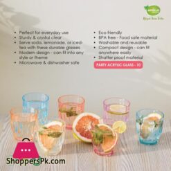 Appollo Party Acrylic Glass Model 10 Set 6 Pieces