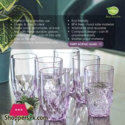 Appollo Party Acrylic Glass Model 11 Set 6 Pieces