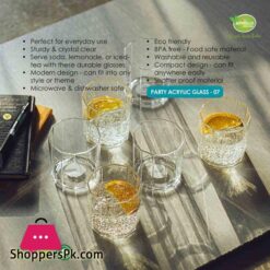 Appollo Party Acrylic Glass Model 7 Set 6 Pieces