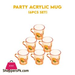 Appollo Party Acrylic Mug Set 6 Pcs