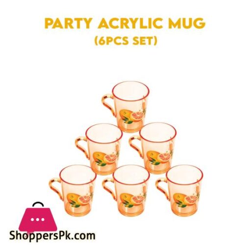 Appollo Party Acrylic Mug Set 6 Pcs