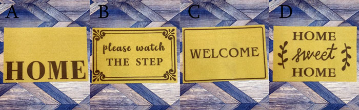 Artifical Coconut Fiber Door Mats Size 40 X 60 Cm