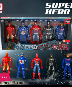 Avengers Action Justice Super Heroes Figures Toys Play Set For Kids