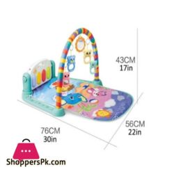 Baby Fitness Piano Rack 3 In 1 Newborn Baby Play Gym Piano Fitness Rack Mat With Music