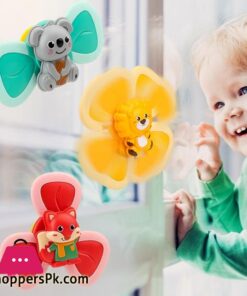 Baby Rattle Toy Fun Insects With Suction Cup Swivel Bath Rattle Toy Rattle Development Educational Toy - Pack of 3