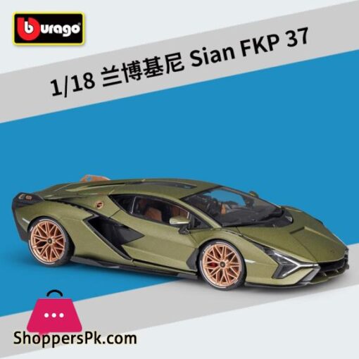Bburago 118 Lamborghini Sian FKP 37 sports car simulation alloy car model finished product collection gift ornaments B544Diecasts Toy Vehicles