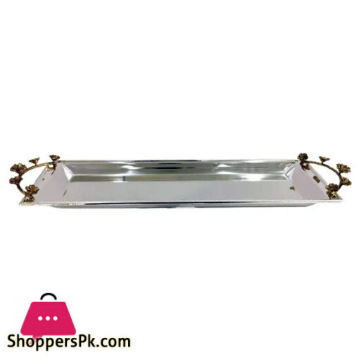 Orchid Long Serving Tray-Silver