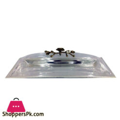 ORCHID Long Dish With Cover - Medium (Silver)