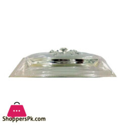 Orchid Long Dish With Cover-Medium (Silver)