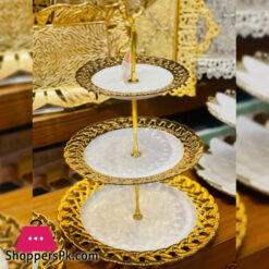 Ceramic 3 Tier Serving Stand - Round