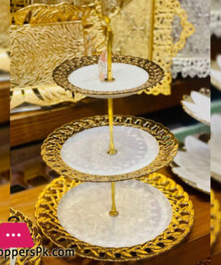 Ceramic 3 Tier Serving Stand - Round