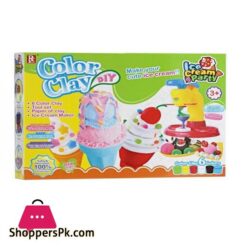 Color Clay Ice Cream Maker Set Pretend Playdough