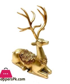 Decorative Deer Set Of 2 - Golden 6 Decorative Deer Set Of 2