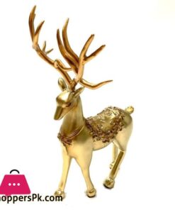 Decorative Deer Set Of 2 - Golden 7 Decorative Deer Set Of 2