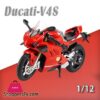 Ducati V4S Motorcycle Model Iocomotive Toy With Light Simulation Childrens Diecast Toy Car Christmas Gift Car Decorationdiecasts Toy Vehicles