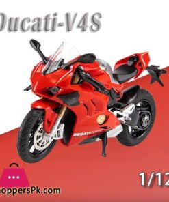 Ducati V4S Motorcycle Model Iocomotive Toy With Light Simulation Childrens Diecast Toy Car Christmas Gift Car DecorationDiecasts Toy Vehicles