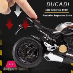 Ducati V4S Motorcycle Model Iocomotive Toy With Light Simulation Childrens Diecast Toy Car Christmas Gift Car Decorationdiecasts Toy Vehicles