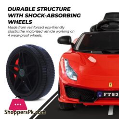 Electric M6 Ferrari Ride On Car For Kids With Rechargeable Battery Music Lights Baby Toy Car With Remote Control Racing Car Ride On Motor Car For Kids (Red) 15 Goodluck Baybee Electric Ride On Car For Kids With Rechargeable Batterymusiclights Baby Toy Car With Rc Jeep Racing Car Battery Operated Ride On Motor Car For Kids Red