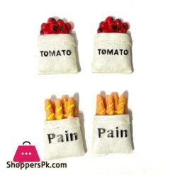 Fridge Magnets Bread Pack of 4