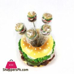 Circular Hamburger Fruit fork Suit Decoration Dual purposesuit sport