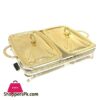Double Casserole With Lid Gold