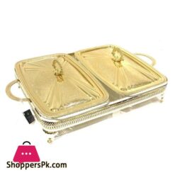 Double Casserole With Lid Gold