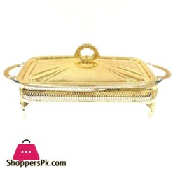Single Casserole With Lid Gold