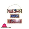 Hanging Welcome Home Wooden Frame