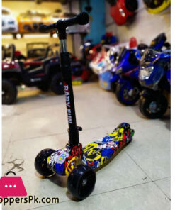 COOLBABY Kids Scooter for Kids 3 Wheel with Light-Up Wheels Scooter, Height Ajustable