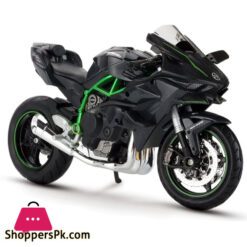 KAWASAKI NINJA H2R Motorcycle 1:18 Diecast Alloy Model Collection Black Ninja H2R Motorcycle Toy Gift